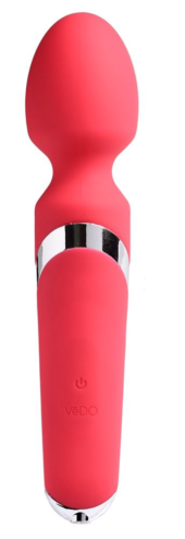 Ярко-розовый вибромассажер VeDO Wanda - 23,9 см. - 0