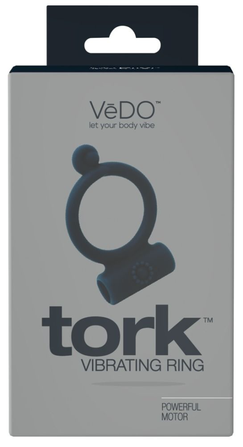 Чёрное виброкольцо VeDO Tork - 2