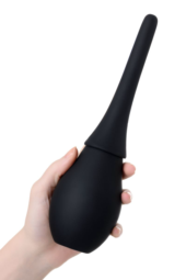 Черный силиконовый анальный душ A-toys с гладким наконечником - 2