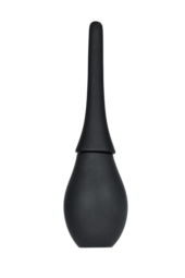 Черный силиконовый анальный душ A-toys с гладким наконечником - 1