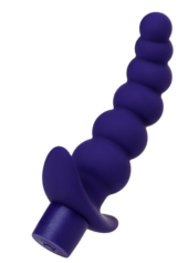 Фиолетовый силиконовый анальный вибратор Dandy - 13,5 см. - 0