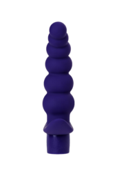 Фиолетовый силиконовый анальный вибратор Dandy - 13,5 см. - 3