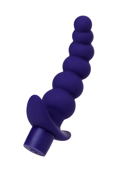 Фиолетовый силиконовый анальный вибратор Dandy - 13,5 см. - 1