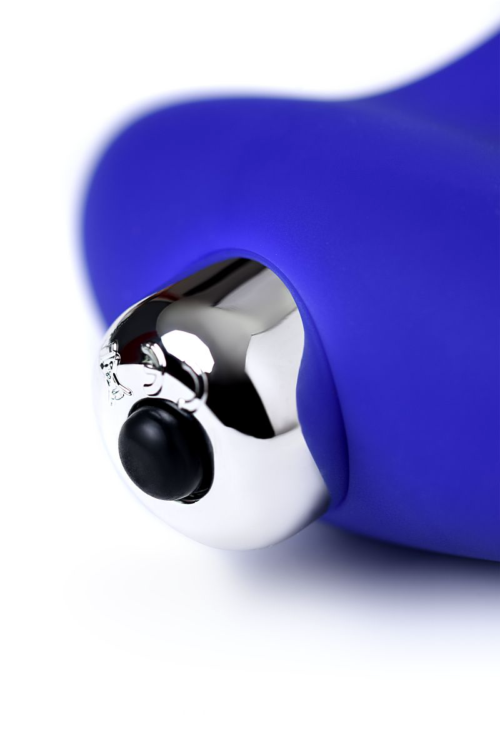 Синий силиконовый вибростимулятор простаты Stroman - 14,5 см. - 6