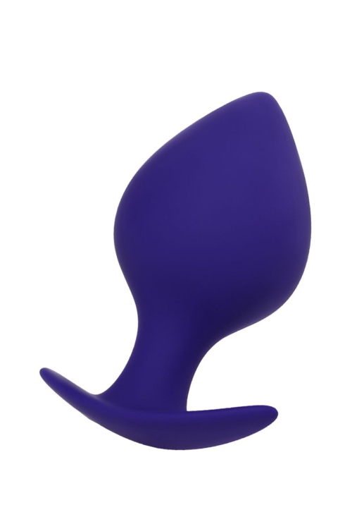 Фиолетовая силиконовая анальная пробка Glob - 10 см. - 1