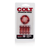 Набор из двух красных эрекционных колец COLT Enhancer Rings - 1