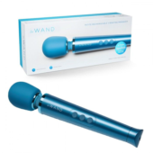 Синий жезловый мини-вибратор Le Wand c 6 режимами вибрации - 1