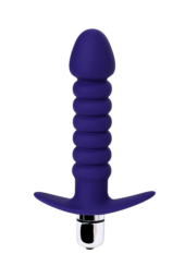 Фиолетовый анальный вибратор Condal - 14 см. - 2