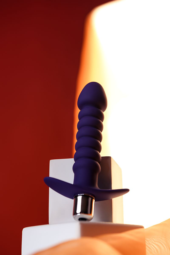 Фиолетовый анальный вибратор Condal - 14 см. - 9
