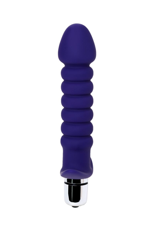 Фиолетовый анальный вибратор Condal - 14 см. - 3