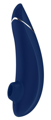 Синий бесконтактный клиторальный стимулятор Womanizer Premium - 0