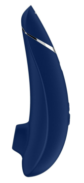Синий бесконтактный клиторальный стимулятор Womanizer Premium - 1