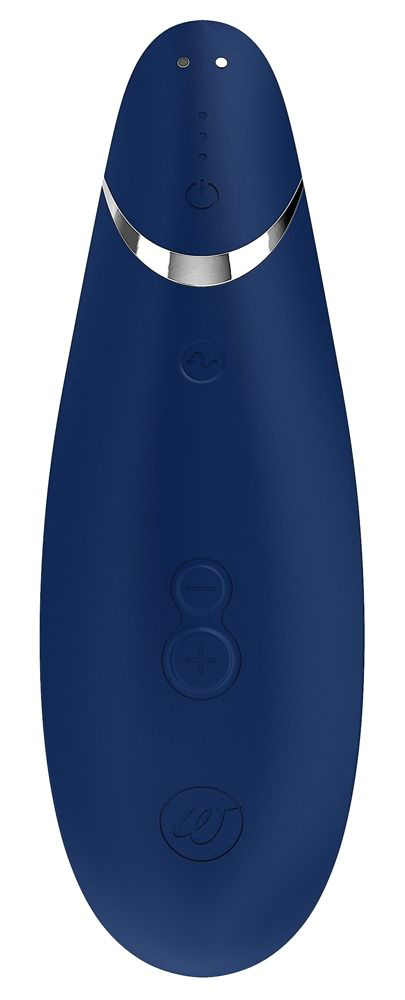 Синий бесконтактный клиторальный стимулятор Womanizer Premium - 3