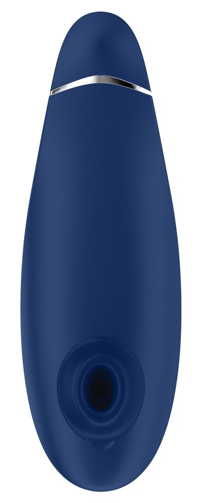 Синий бесконтактный клиторальный стимулятор Womanizer Premium - 2