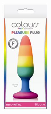 Радужная пробка Colours Pride Edition Pleasure Plug Small - 11 см. - 1