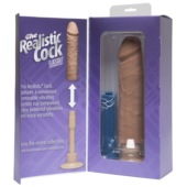Вибратор-мулат The Realistic Cock ULTRASKYN Without Balls Vibrating 8” - 24,1 см. - 2