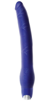 Длинный синий вибратор Monster Meat Long Vibe - 30,5 см. - 0