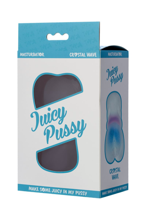 Прозрачный реалистичный мастурбатор Juicy Pussy Crystal Wave - 6
