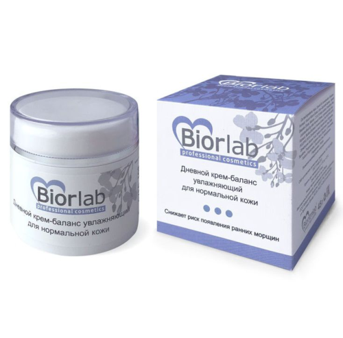 Дневной увлажняющий крем-баланс Biorlab для нормальной кожи - 45 гр. - 0