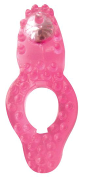 Розовое эрекционное кольцо Super Stretchy Cockring - 0