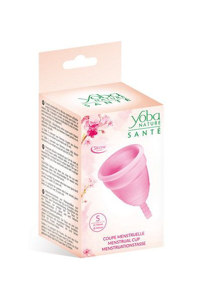 Розовая менструальная чаша Yoba Nature Coupe - размер S - 1