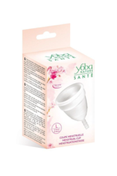 Белая менструальная чаша Yoba Nature Coupe - размер L - 1