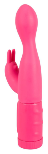 Розовый вибромассажёр High Speed Twister с ротацией головки - 21,5 см. - 1