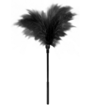 Пластиковая метелочка с чёрными пёрышками Small Feather Tickler - 32 см. - 0
