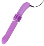 Фиолетовый вибратор Push it с возвратно-поступательными движениями - 3