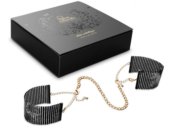 Чёрные дизайнерские наручники Desir Metallique Handcuffs Bijoux - 0