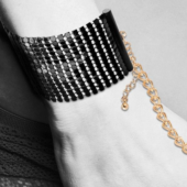 Чёрные дизайнерские наручники Desir Metallique Handcuffs Bijoux - 3