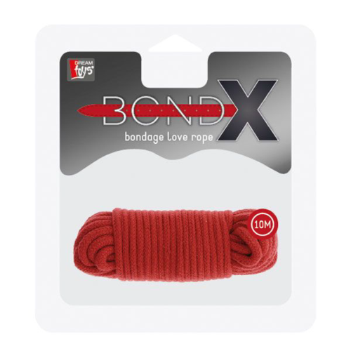 Красная веревка для связывания BONDX LOVE ROPE - 10 м. - 1