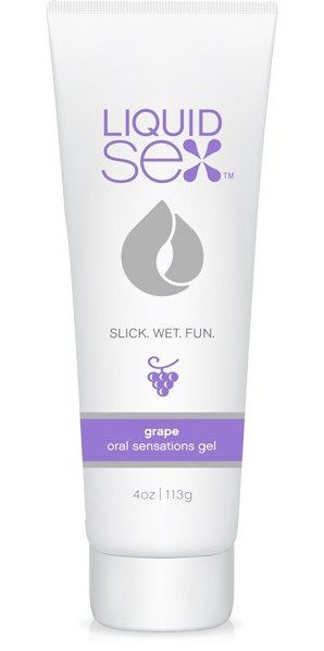 Гель для орального секса с ароматом винограда Liquid Sex Oral Sex Gel Grape - 113 гр. - 0