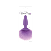 Фиолетовая анальная пробка с фиолетовым заячьим хвостом Bunny Tails Purple - 1
