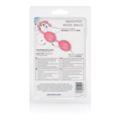 Розовые вагинальные шарики Weighted Kegel Balls - 3