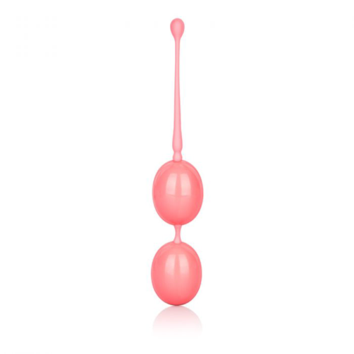 Розовые вагинальные шарики Weighted Kegel Balls - 0