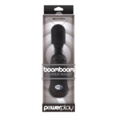 Чёрный вибромассажёр для эрогенных зон BoomBoom Power Wand - 18 см. - 1