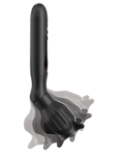 Чёрный вибростимулятор для головки члена с эффектом всасывания Vibrating Roto-Sucker - 2