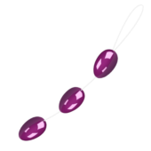 Фиолетовые анальные шарики на связке - 1