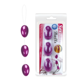 Фиолетовые анальные шарики на связке - 2