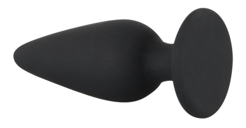 Черная анальная втулка Heavy Plug Small - 7,8 см. - 2