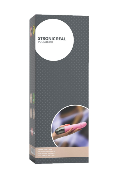 Розовый пульсатор Fun Factory STRONIC REAL - 20,8 см. - 4