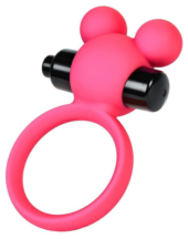 Розовое виброкольцо на пенис A-Toys - 0