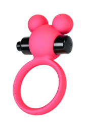 Розовое виброкольцо на пенис A-Toys - 1