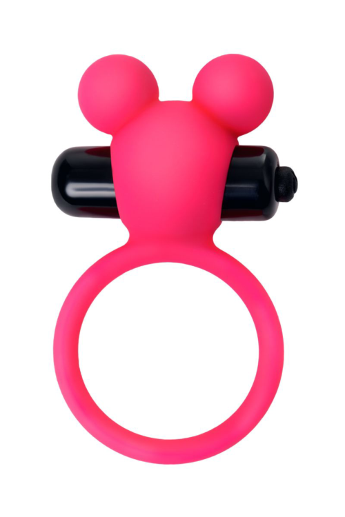 Розовое виброкольцо на пенис A-Toys - 2