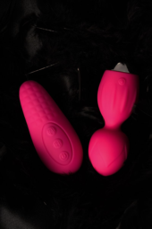 Розовые виброшарики TELLA с пультом-стимулятором - 18