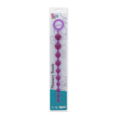 Фиолетовая анальная цепочка PLEASURE BEADS ANAL ROD - 32 см. - 1