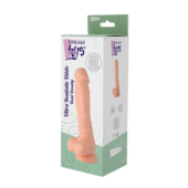 Телесный реалистичный фаллоимитатор DUAL DENSITY SILICONE DILDO - 18,5 см. - 1