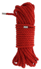 Красная веревка DELUXE BONDAGE ROPE - 10 м. - 0