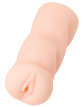 Телесный мастурбатор-вагина из реалистичного на ощупь материала - 0